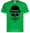 Мужская футболка Skull gentelmen Зеленый фото
