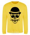 Sweatshirt Skull gentelmen yellow фото