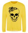 Sweatshirt Skull lady yellow фото