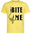 Men's T-Shirt Bite me worm cornsilk фото