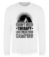 Sweatshirt I don't need therapy White фото