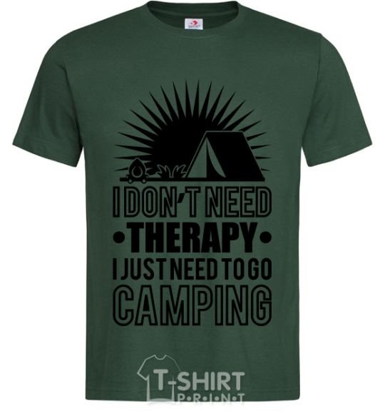 Men's T-Shirt I don't need therapy bottle-green фото