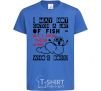 Kids T-shirt But i show those worms royal-blue фото