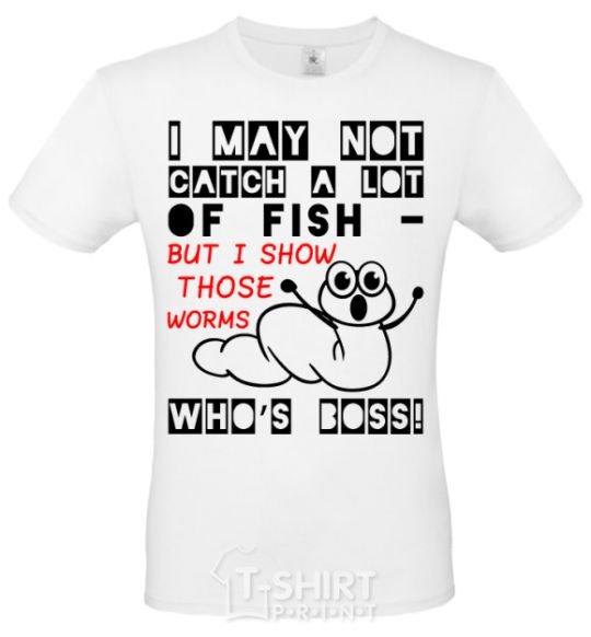 Men's T-Shirt But i show those worms White фото