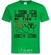 Men's T-Shirt But i show those worms kelly-green фото