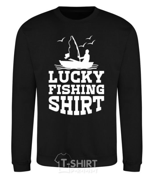 Sweatshirt Lucky fishing shirt black фото