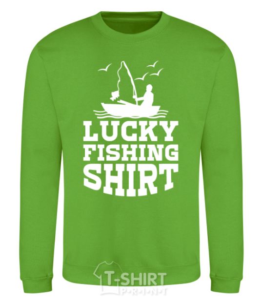 Sweatshirt Lucky fishing shirt orchid-green фото