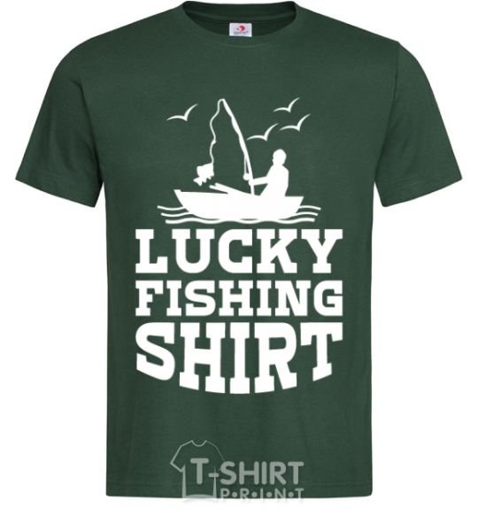 Мужская футболка Lucky fishing shirt Темно-зеленый фото