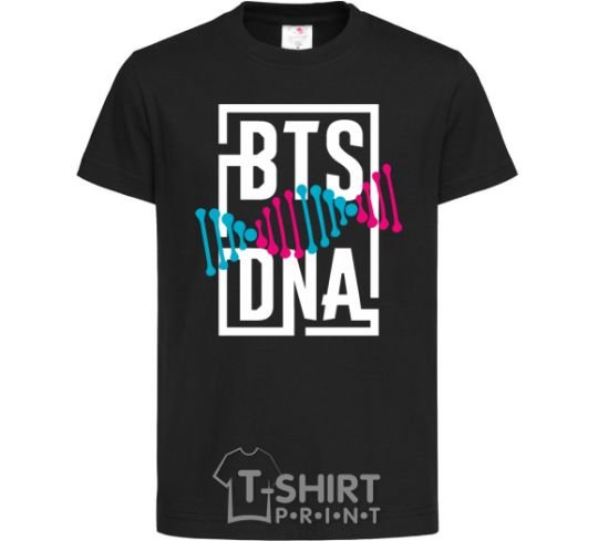Kids T-shirt BTS DNA black фото