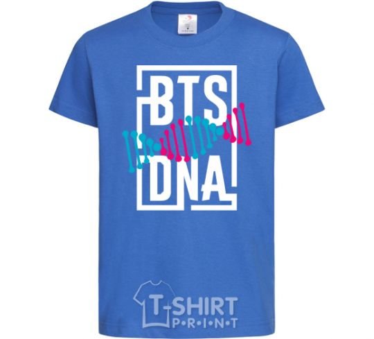 Kids T-shirt BTS DNA royal-blue фото