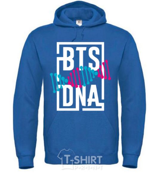 Men`s hoodie BTS DNA royal фото
