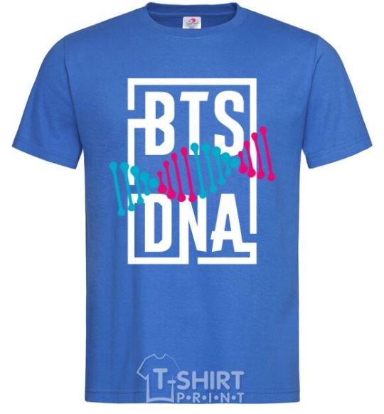Men's T-Shirt BTS DNA royal-blue фото