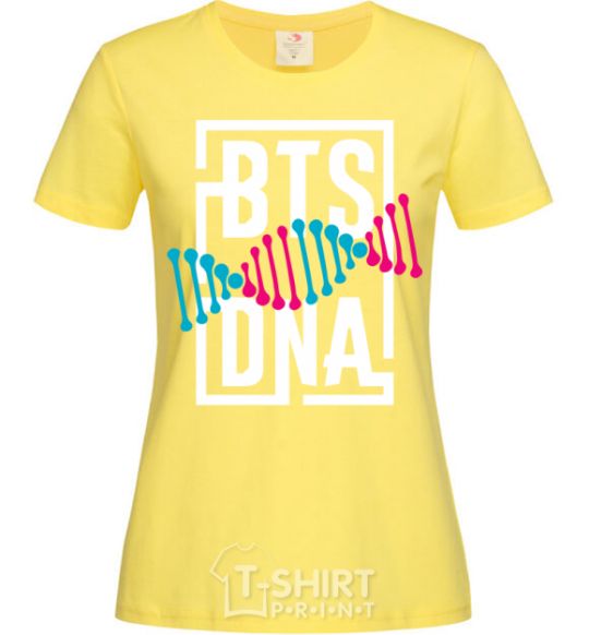 Women's T-shirt BTS DNA cornsilk фото