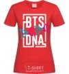 Women's T-shirt BTS DNA red фото