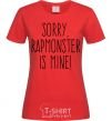 Women's T-shirt Sorry Rapmonster is mine red фото