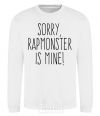 Sweatshirt Sorry Rapmonster is mine White фото