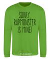 Sweatshirt Sorry Rapmonster is mine orchid-green фото