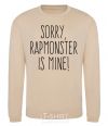 Sweatshirt Sorry Rapmonster is mine sand фото