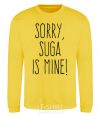 Sweatshirt Sorry Suga is mine yellow фото