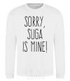 Sweatshirt Sorry Suga is mine White фото