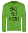 Sweatshirt Sorry Suga is mine orchid-green фото