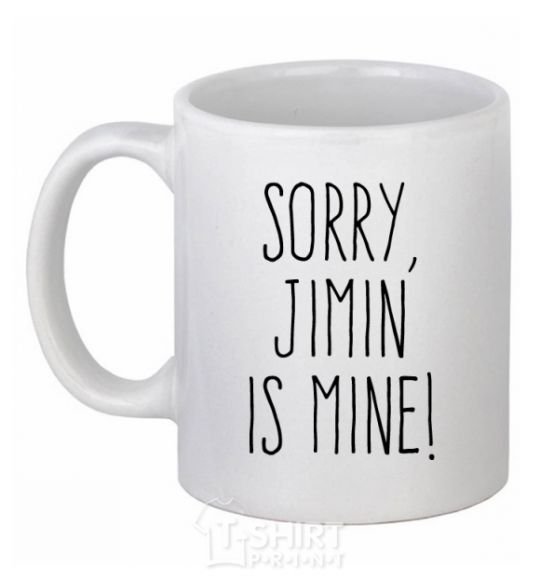 Чашка керамическая Sorry Jimin is mine Белый фото