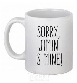 Ceramic mug Sorry Jimin is mine White фото