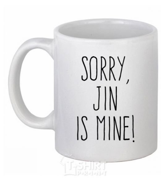 Ceramic mug Sorry Jin is mine White фото