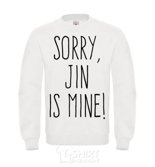 Свитшот Sorry Jin is mine Белый фото