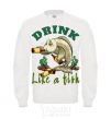 Sweatshirt Drink like a fish White фото