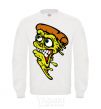 Sweatshirt Scary pizza White фото