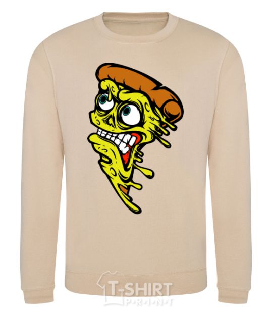 Sweatshirt Scary pizza sand фото