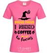 Women's T-shirt I need coffee to focus heliconia фото