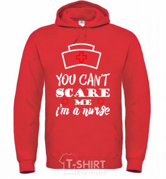 Men`s hoodie I'm a nurse bright-red фото