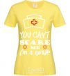 Women's T-shirt I'm a nurse cornsilk фото