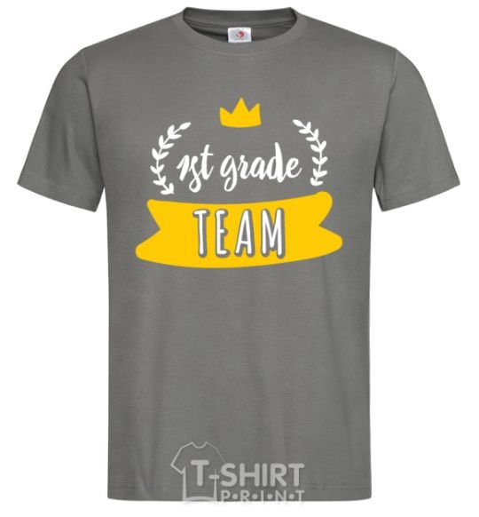 Men's T-Shirt First grade team dark-grey фото