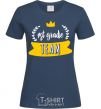 Women's T-shirt First grade team navy-blue фото