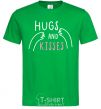Men's T-Shirt Hugs and kisses kelly-green фото