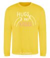 Sweatshirt Hugs and kisses yellow фото