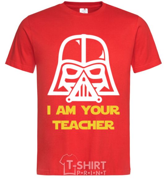 Мужская футболка I'm your teacher Красный фото
