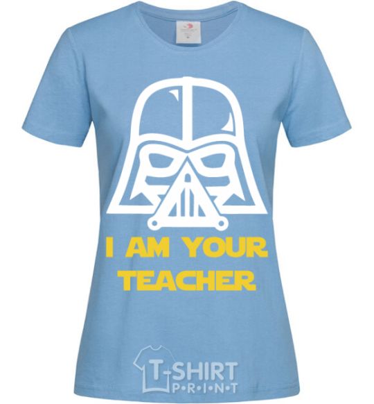 Женская футболка I'm your teacher Голубой фото