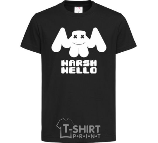 Детская футболка Marshmello sighn Черный фото