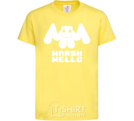 Детская футболка Marshmello sighn Лимонный фото