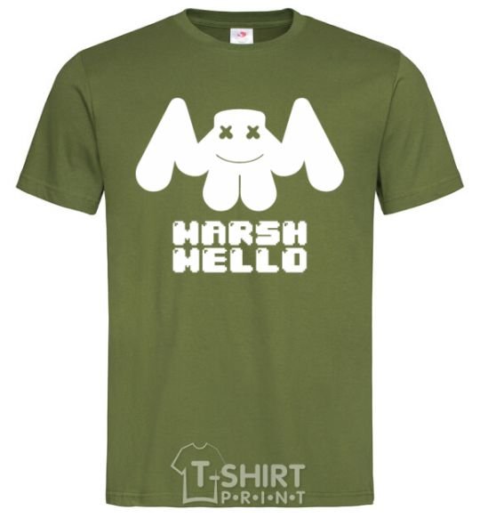 Men's T-Shirt Marshmello sighn millennial-khaki фото