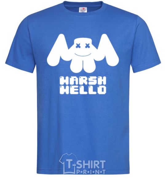 Men's T-Shirt Marshmello sighn royal-blue фото
