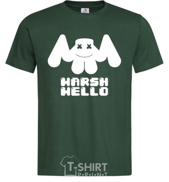 Men's T-Shirt Marshmello sighn bottle-green фото