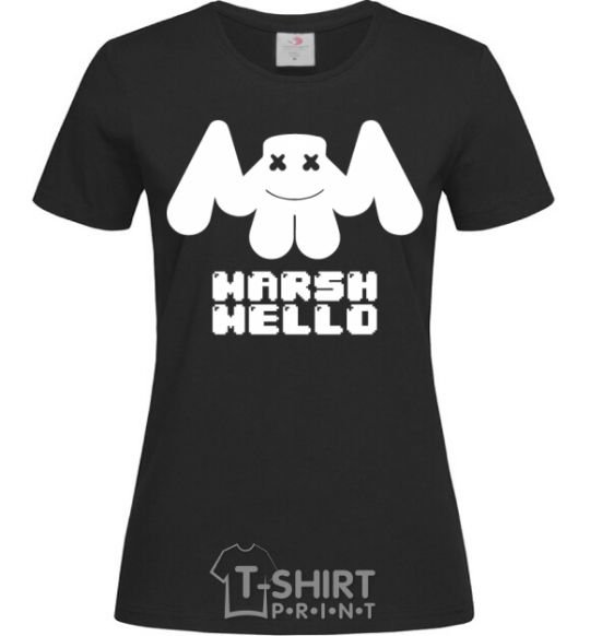 Women's T-shirt Marshmello sighn black фото