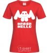 Women's T-shirt Marshmello sighn red фото