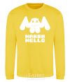 Sweatshirt Marshmello sighn yellow фото