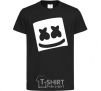 Kids T-shirt Marshmello face black фото